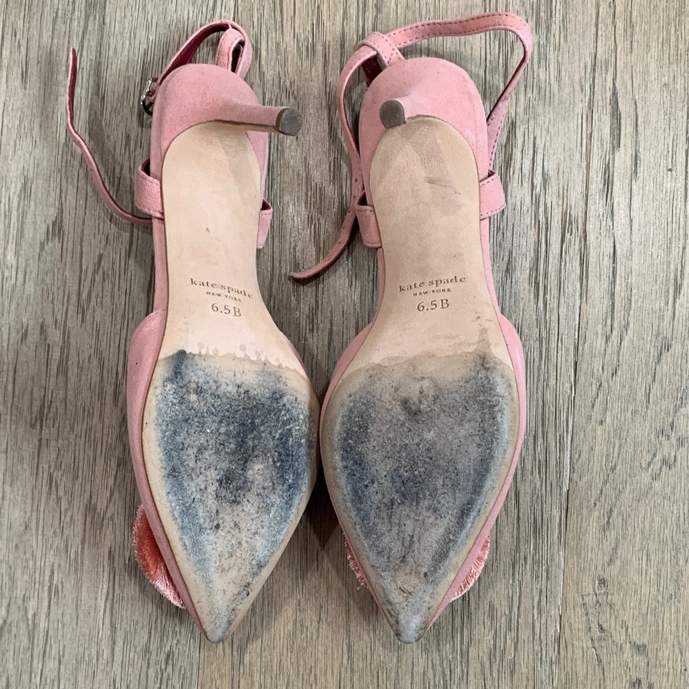 Kate Spade Amour Pom Pumps Dancer Pink Size 6.5 - Picture 5 of 10